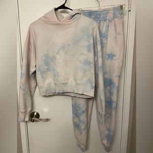 Frankie’s Bikinis tie-dye sweatshirt and sweatpants set - size S